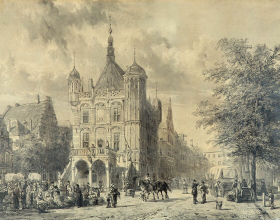 Waag -Die Stadtwaage- 1861 © Cornelis Springer
