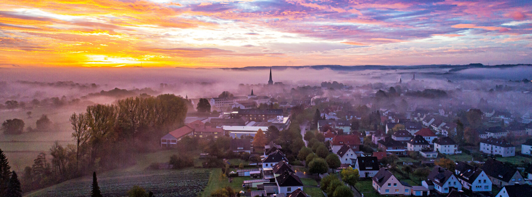 Banner Sonnenaufgang Brakel ©Stadt Brakel