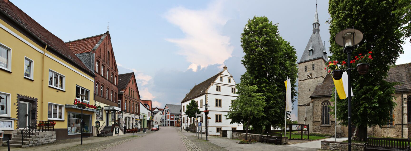Panorama Marktstraße © Stadt Nieheim