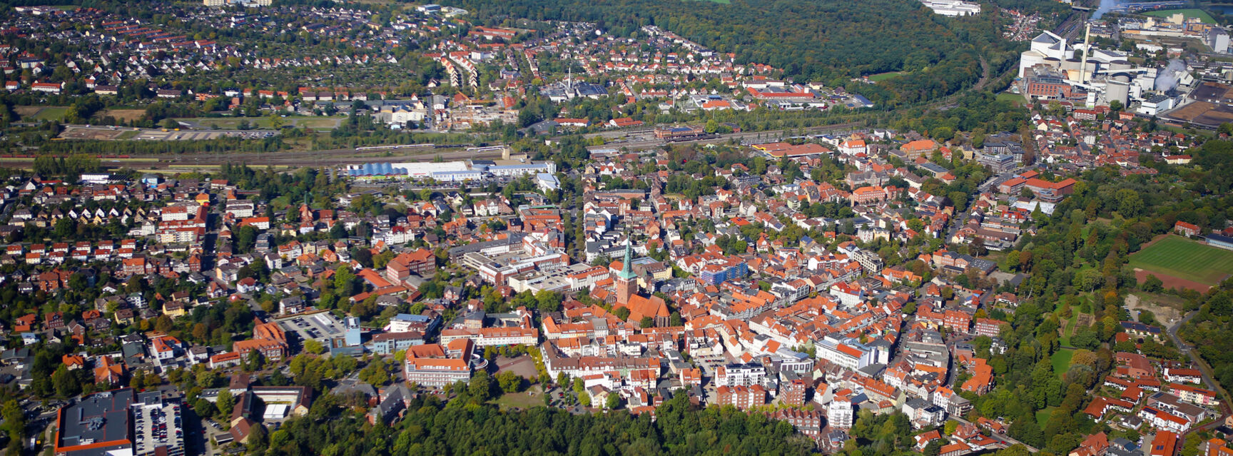 Uelzen von oben © Stefan Rampfel, Gö-Flug