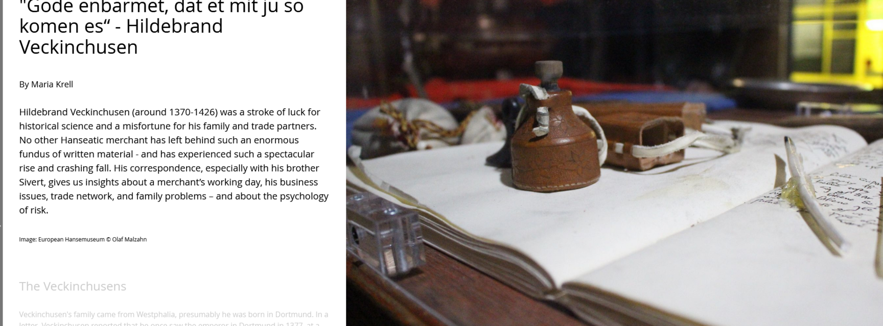 Veckinchusen Storymap Veckinchusen Storymap