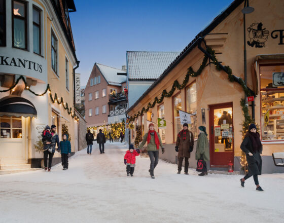 Christmas shopping in Visby