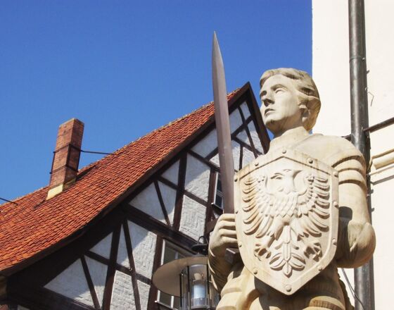 Statue of Roland by the Town Hall ©Hansestadt Gardelegen