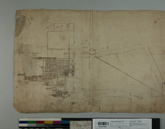 Sketch of the House of the Easterlings in Bruges (c) Stadt K&ouml;ln