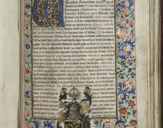 Letter of arms from Emperor Frederick III (c) Stadt K&ouml;ln