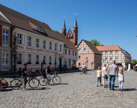 Kyritz - Marktplatz mit St. Marienkirche © Tourismusverband Prignitz