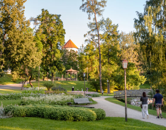 Castle park ©Cēsis tourism information centre