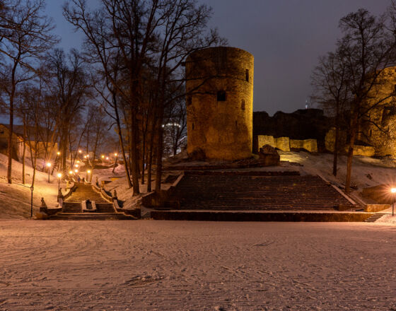 Castle park_winter ©Cēsis tourism information centre