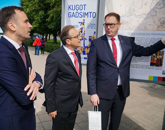 Vormann und Bürgermeister aus Riga und Neuss