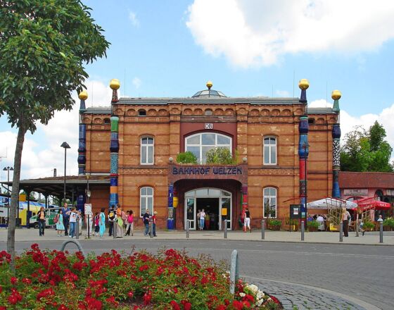 Hundertwasser-Bahnhof © Hansestadt Uelzen Hundertwasser-Bahnhof © Hansestadt Uelzen