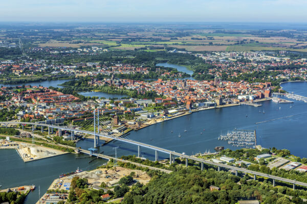 Stralsund von oben  © Hansestadt Stralsund