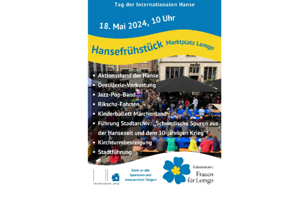 Flyer Hansefrühstück 2024 quer © Alte Hansestadt Lemgo