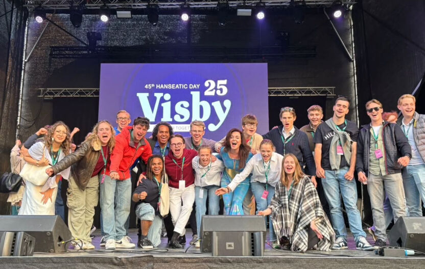 Visby 25 Gruppenbild Bühne Visby 25 Gruppenbild Bühne