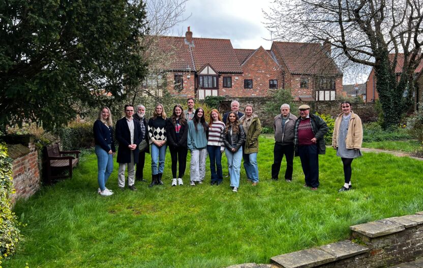 Group photo in front of the friary